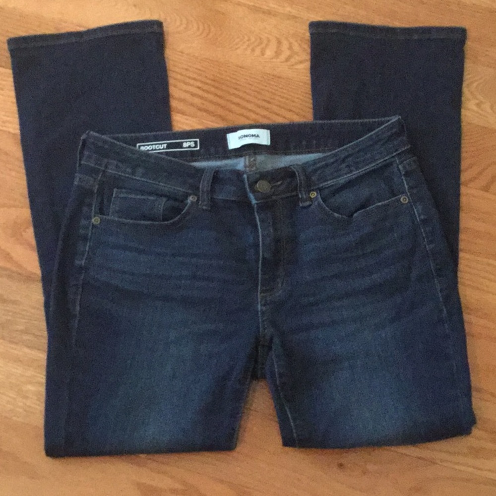 Dark Blue Bootcut Jeans